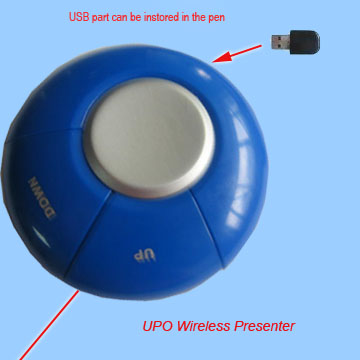 UFO Wireless Presenter, offer wireless laser presenter, presentation pen, wireless usb laser pointer