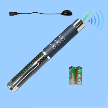 Wireless Presenter with green laser pointer