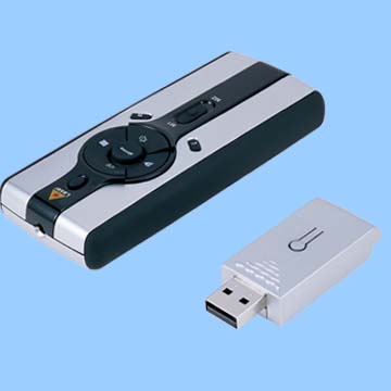 multimedia wireless presenter with mouse