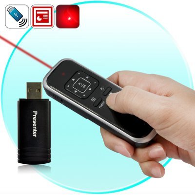Wireless Presenter Laser Pointer and mouse 2 in 1, offers wireless presenter with mouse function,2.4GHz RF presenter, powerpoint laser presenter,,USB Laser presenter with Page up/down, RC Laser Pointer